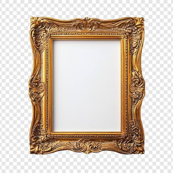 Cadre rococo doré style Louis XV
